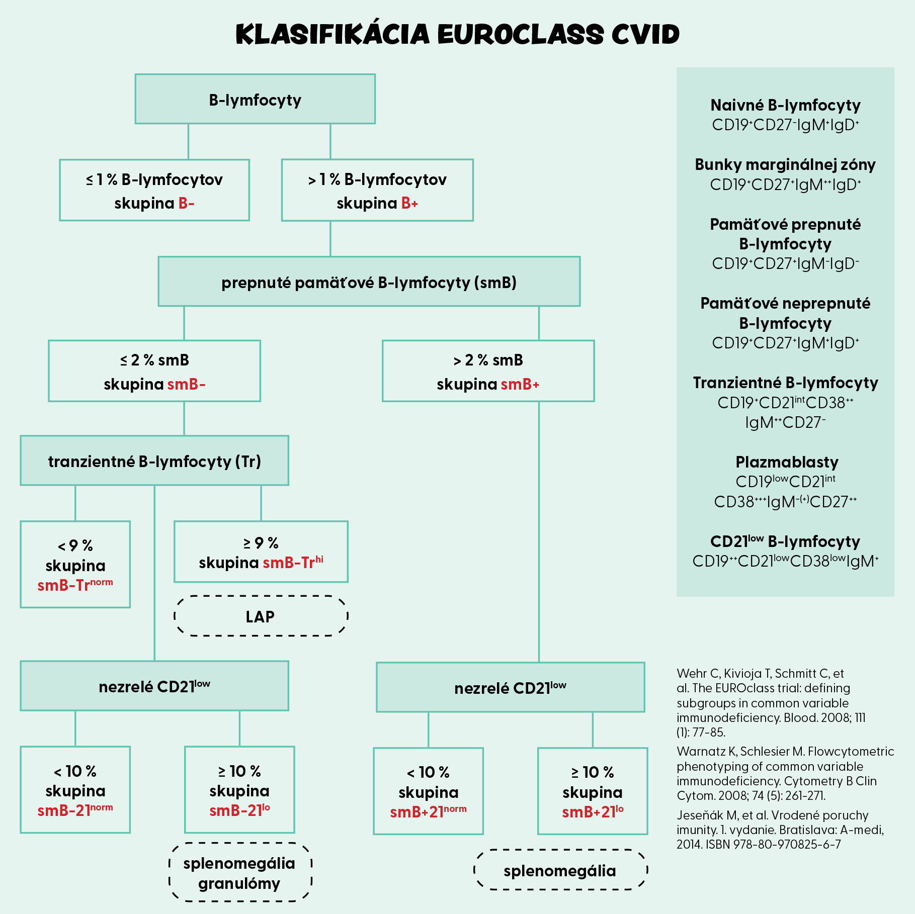 Klasifikácia EUROCLASS CVID